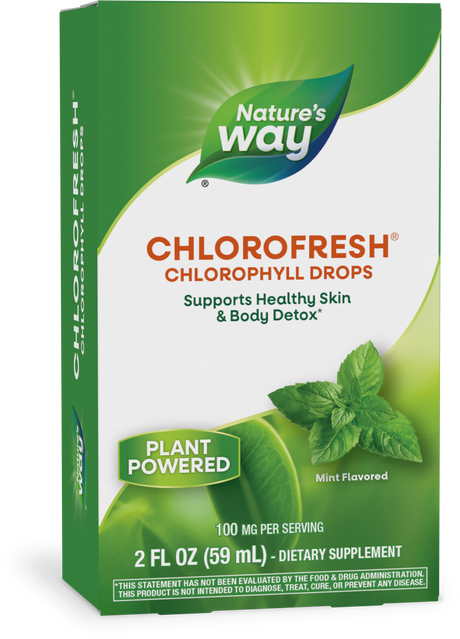 <{%PRIMARY_10008%}>Nature's Way® | Chlorofresh Chlorophyll Drops, 2 fl oz (59 ml), Mint