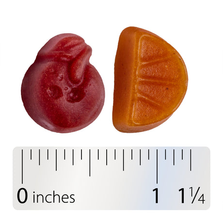 <{%360IMAGE3_14067%}>Nature's Way® | Alive! Men's 50+ Gummy Multivitamin - Gummy and ruler