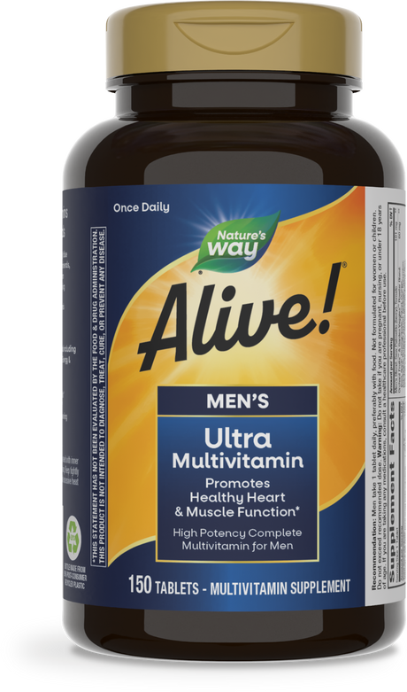 <{%PRIMARY_13717%}>Nature's Way® | Alive! Men's Ultra Multivitamin, 150 tablets