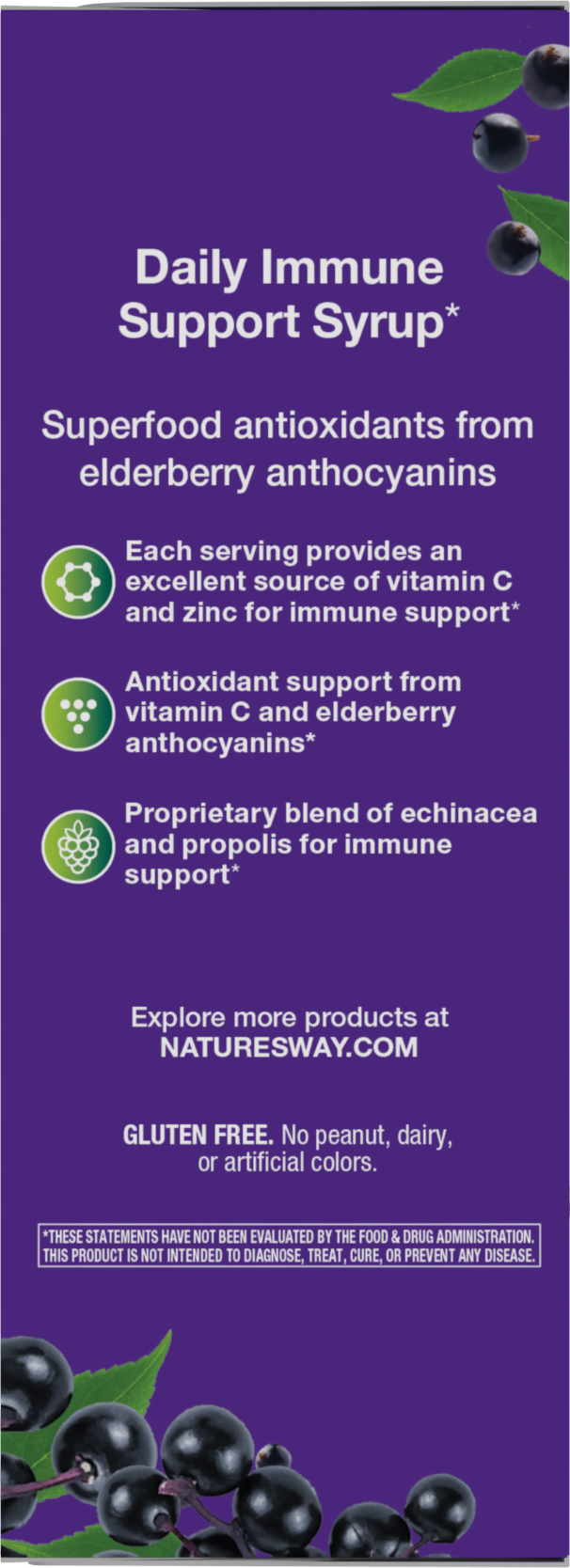 <{%360IMAGE7_15333%}>Nature's Way® | Sambucus Immune Elderberry Syrup - left side of pack