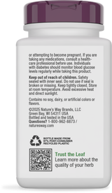 <{%360IMAGE3_79200%}>Nature's Way® | Blood Sugar Manager - back of pack