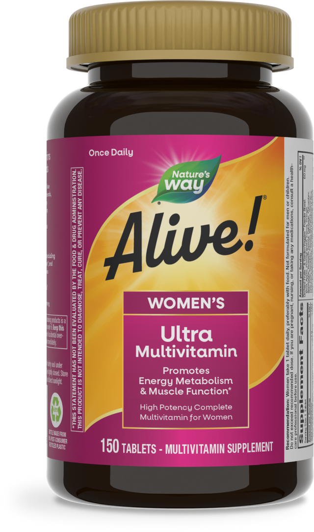 <{%PRIMARY_13718%}>Nature's Way® | Alive! Women's Ultra Multivitamin, 150 tablets