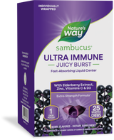<{%PRIMARY_15481%}>Nature's Way® | Sambucus Ultra Immune Juicy Burst, 25 chews, Berry