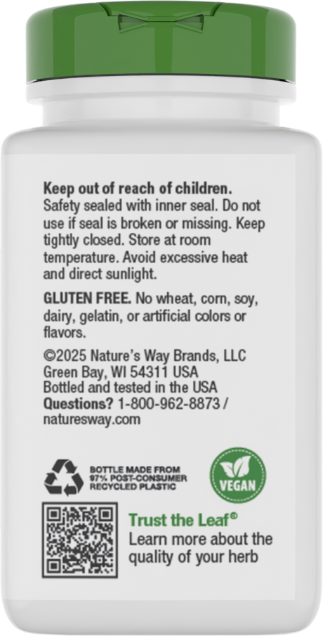 <{%360IMAGE3_15780%}>Nature's Way® | 5-Mushroom Blend - back of pack