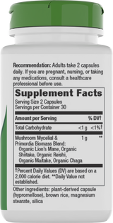 <{%360IMAGE1_15780%}>Nature's Way® | 5-Mushroom Blend - right side of pack