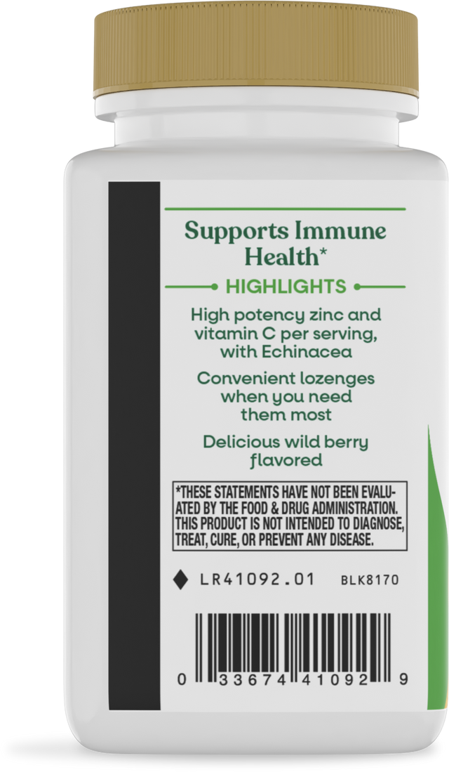 <{%360IMAGE2_41092%}>Nature's Way® | Zinc Lozenges - left side of pack