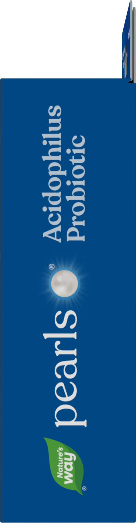 <{%360IMAGE6_04299%}>Nature's Way® | Pearls Acidophilus Probiotic - right side of pack