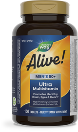 <{%PRIMARY_13940%}>Nature's Way® | Alive! Men's 50+ Ultra Multivitamin, 150 tablets