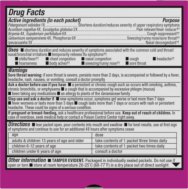 <{%360IMAGE1_15349%}>Nature's Way® | Umcka Cold&Flu Relief FastActives - back of pack