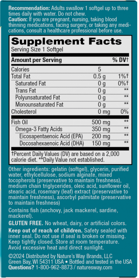 <{%360IMAGE1_15688%}>Nature's Way® | Super Fisol Fish Oil - right side of pack