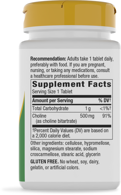 <{%360IMAGE1_40460%}>Nature's Way® | Choline - right side of pack