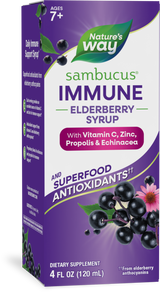 <{%PRIMARY_6974%}>Nature's Way® | Sambucus Immune Elderberry Syrup, 4 fl oz (120 ml), Elderberry