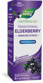 <{%PRIMARY_15331%}>Nature's Way® | Sambucus Zero Sugar Traditional Elderberry Immune Syrup, 8 fl oz (235 ml), Elderberry