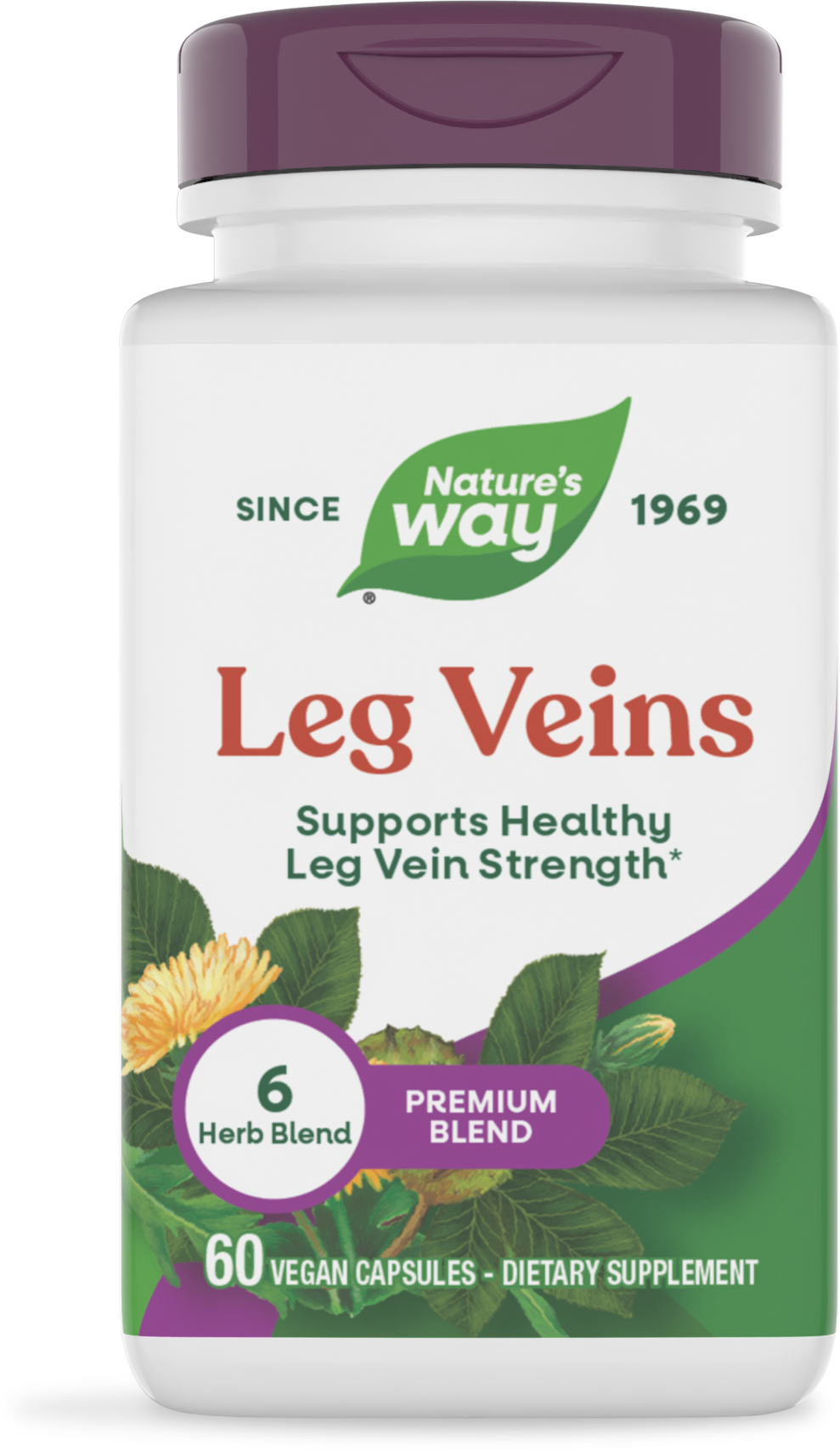 <{%PRIMARY_79270%}>Nature's Way® | Leg Veins Premium Blend, 60 capsules