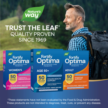 <{%MAIN5_10762%}>Nature's Way® | Fortify Optima Adult 50+ Advanced Care Probiotic
