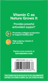 <{%360IMAGE2_15143%}>Nature's Way® | Alive! Vitamin C Powder Drink Mix - back of pack