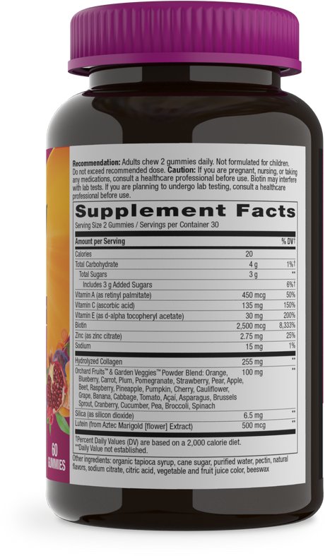 <{%360IMAGE1_11973%}>Nature's Way® | Alive! Hair, Skin & Nails Premium Gummies - right side of pack