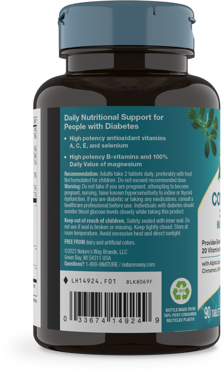 <{%360IMAGE2_14924%}>Nature's Way® | Completia Diabetic - left side of pack