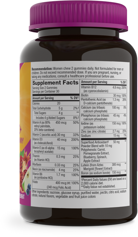 <{%360IMAGE7_15904%}>Nature's Way® | Alive! Women's 50+ Gummy Multivitamin - right side of pack