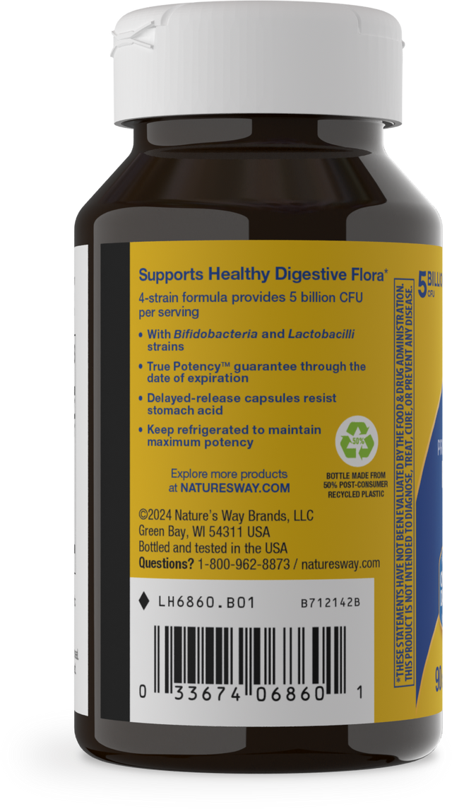 <{%360IMAGE5_6860%}>Nature's Way® | Primadophilus Bifidus Probiotic - left side of pack