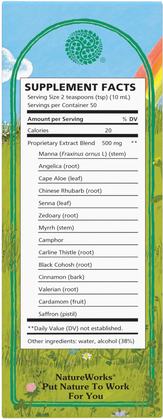 <{%360IMAGE12_10051000%}>Nature's Way® | NatureWorks Swedish Bitters - back of pack
