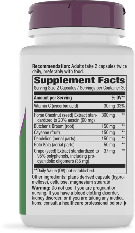 <{%360IMAGE1_79270%}>Nature's Way® | Leg Veins Premium Blend - right side of pack