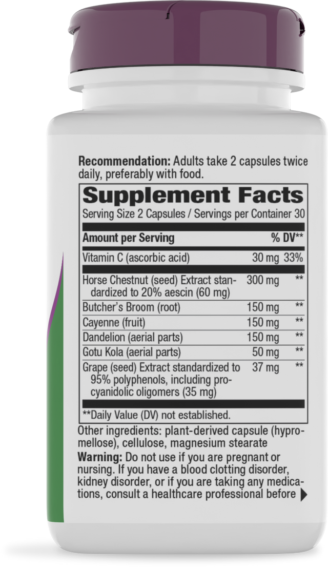 <{%360IMAGE1_79270%}>Nature's Way® | Leg Veins Premium Blend - right side of pack