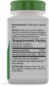 <{%360IMAGE1_16000%}>Nature's Way® | Red Clover Blossom / Herb - right side of pack