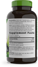 <{%360IMAGE1_11950%}>Nature's Way® | Activated Charcoal - right side of pack