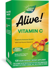 <{%PRIMARY_15142%}>Nature's Way® | Alive! Vitamin C, 120 capsules