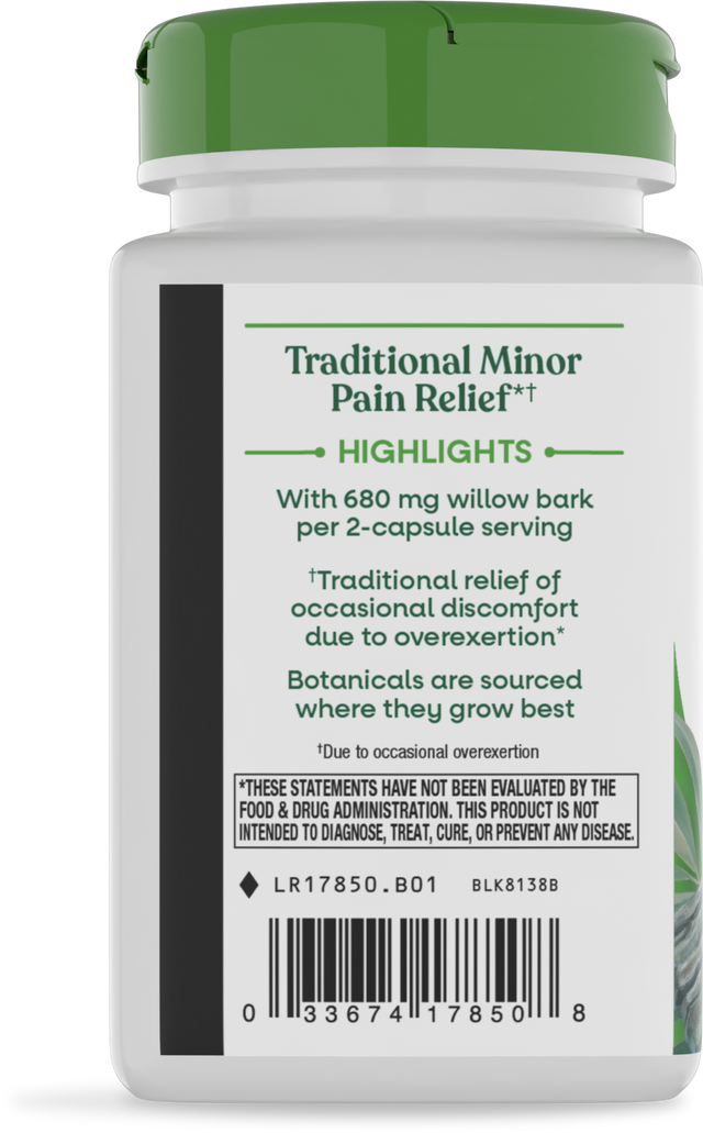 <{%360IMAGE2_17850%}>Nature's Way® | Willow Bark - left side of pack