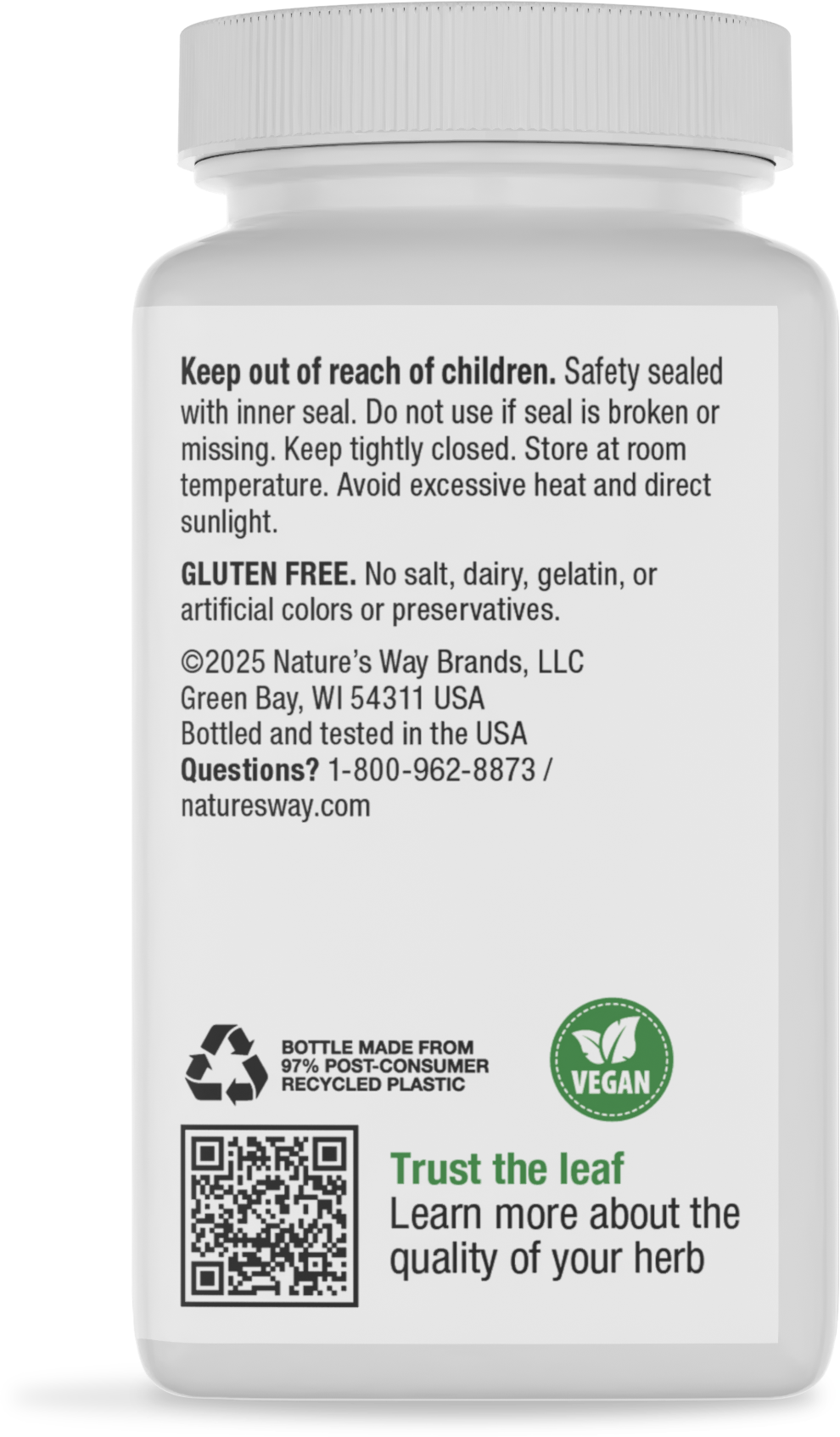 <{%360IMAGE3_09101%}>Nature's Way® | DGL Ultra - back of pack
