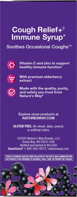 <{%360IMAGE3_13673%}>Nature's Way® | Sambucus Cough Relief +♢ Immune* Elderberry Syrup - left side of pack