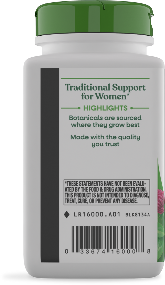 <{%360IMAGE2_16000%}>Nature's Way® | Red Clover Blossom / Herb - left side of pack
