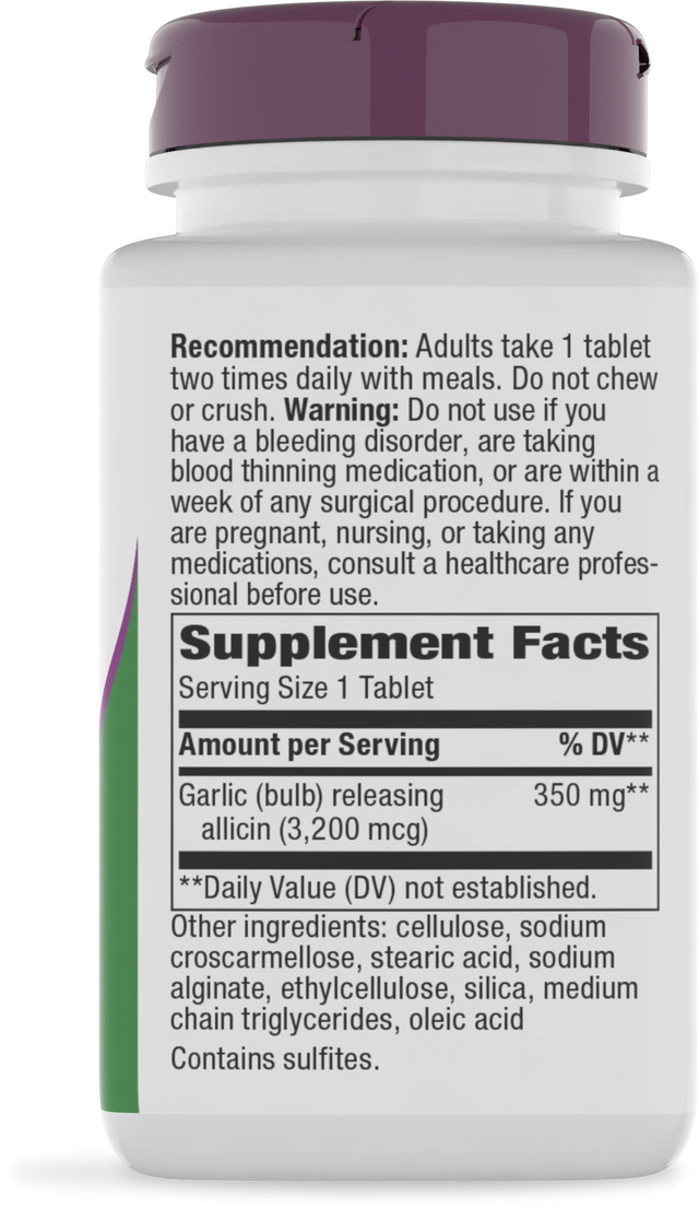 <{%360IMAGE1_6793%}>Nature's Way® | Garlicin Cardio - right side of pack