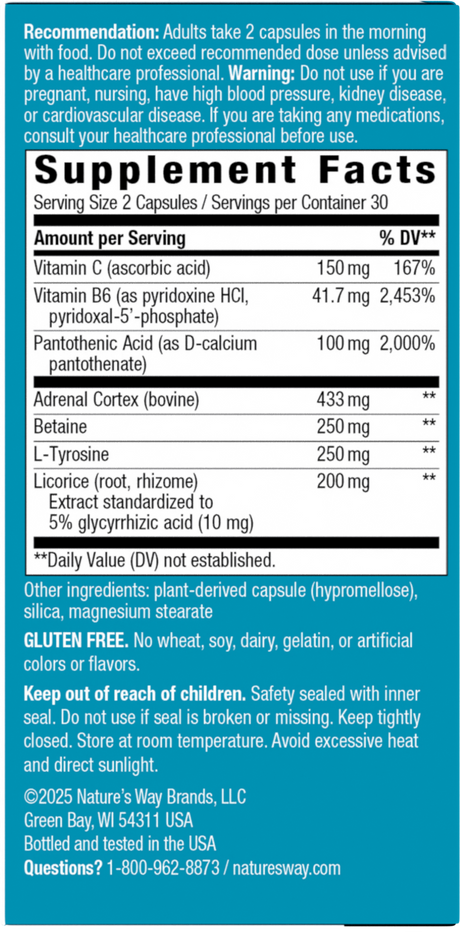 <{%360IMAGE1_04035%}>Nature's Way® | Adrenal Stress-End - right side of pack