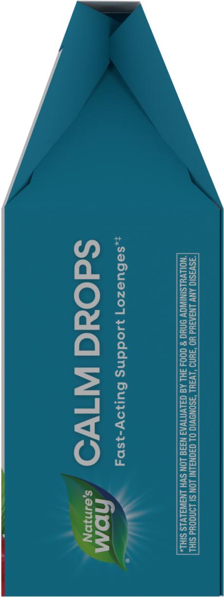 <{%360IMAGE7_14970%}>Nature's Way® | Calm Drops Lozenges - left side of pack