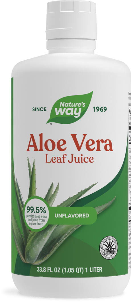 <{%PRIMARY_14280%}>Nature's Way® | Aloe Vera Leaf Juice, 33.8 fl oz (1 l)