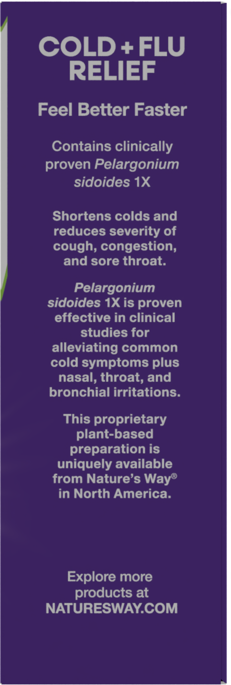 <{%360IMAGE3_15182%}>Nature's Way® | Sambucus Cold+Flu Relief Elderberry Hot Drink - left side of pack