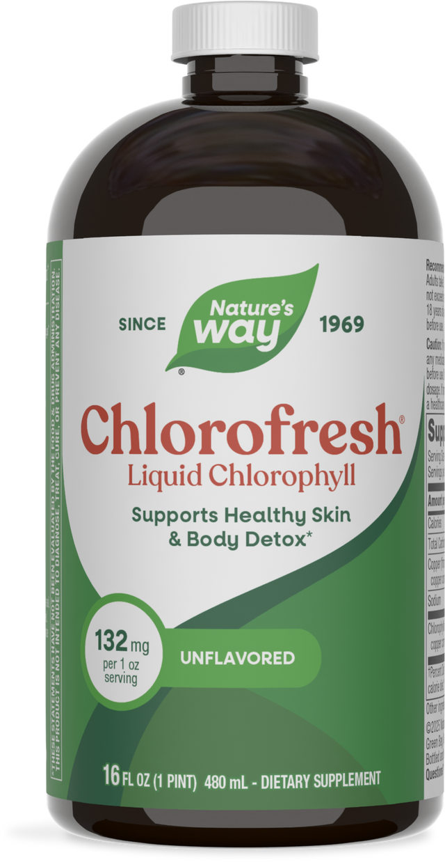 <{%PRIMARY_3502%}>Nature's Way® | Chlorofresh Liquid Chlorophyll, 16 fl oz (480 ml), Unflavored