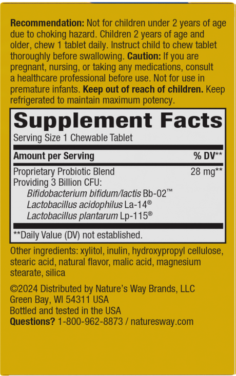 <{%360IMAGE9_11035%}>Nature's Way® | Primadophilus Kids Probiotic - right side of pack