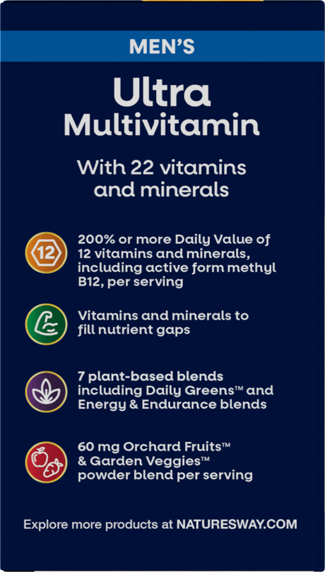 <{%360IMAGE6_15685%}>Nature's Way® | Alive! Men's Ultra Multivitamin - left side of pack