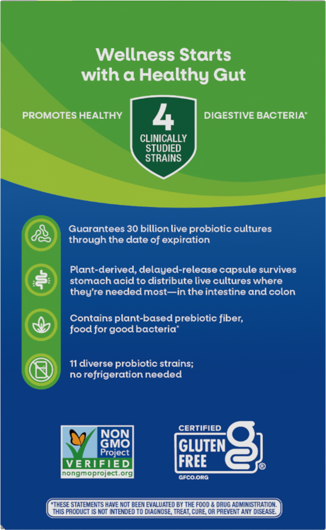 <{%360IMAGE2_10294%}>Nature's Way® | Fortify 30 Billion Daily Probiotic - back of pack