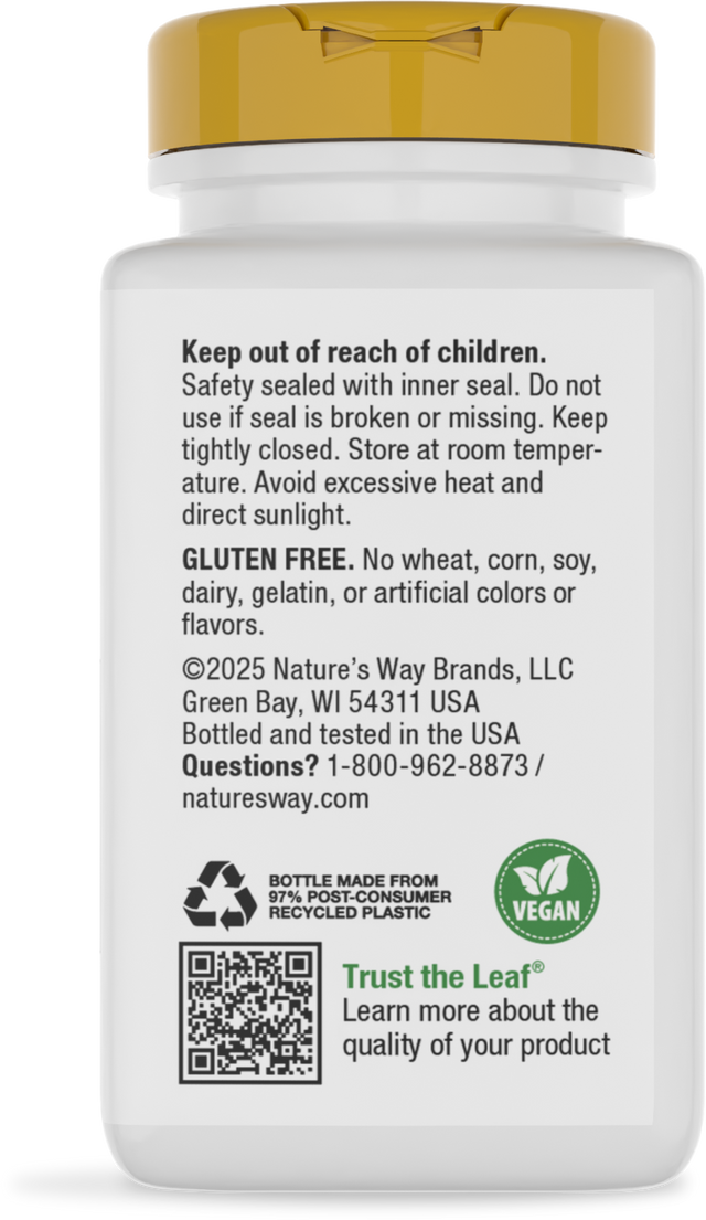 <{%360IMAGE3_41021%}>Nature's Way® | GTF Chromium Glucose Tolerance Factor - back of pack
