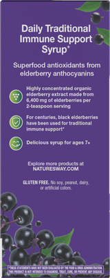 <{%360IMAGE3_15796%}>Nature's Way® | Sambucus Traditional Elderberry Immune Syrup - left side of pack