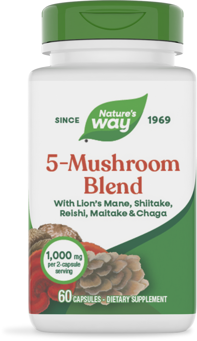 <{%PRIMARY_15780%}>Nature's Way® | 5-Mushroom Blend, 60 capsules