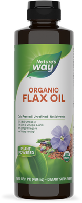 <{%PRIMARY_15426%}>Nature's Way® | Organic Flax Oil, 16 fl oz (480 ml)