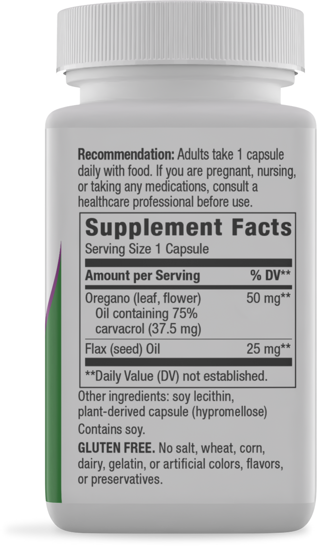 <{%360IMAGE1_15181%}>Nature's Way® | Oregano Oil - right side of pack