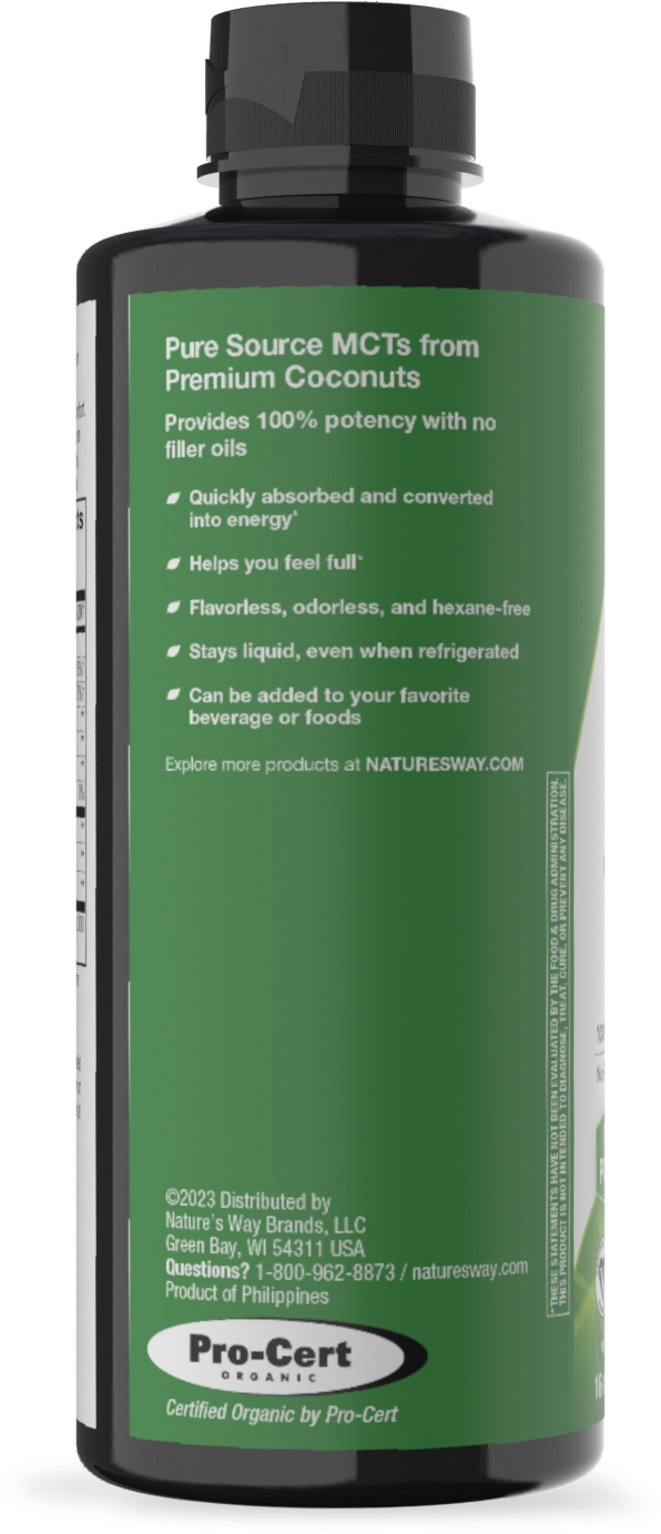 <{%360IMAGE5_10895%}>Nature's Way® | Organic MCT Oil - left side of pack