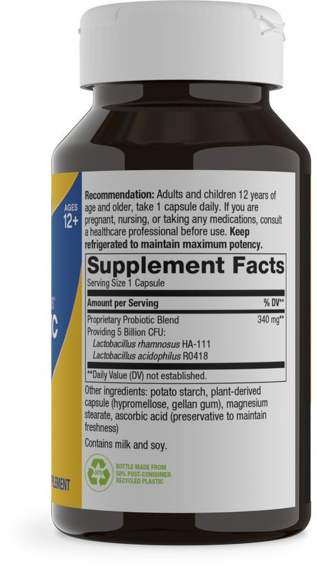 <{%360IMAGE4_6800%}>Nature's Way® | Primadophilus Probiotic - right side of pack